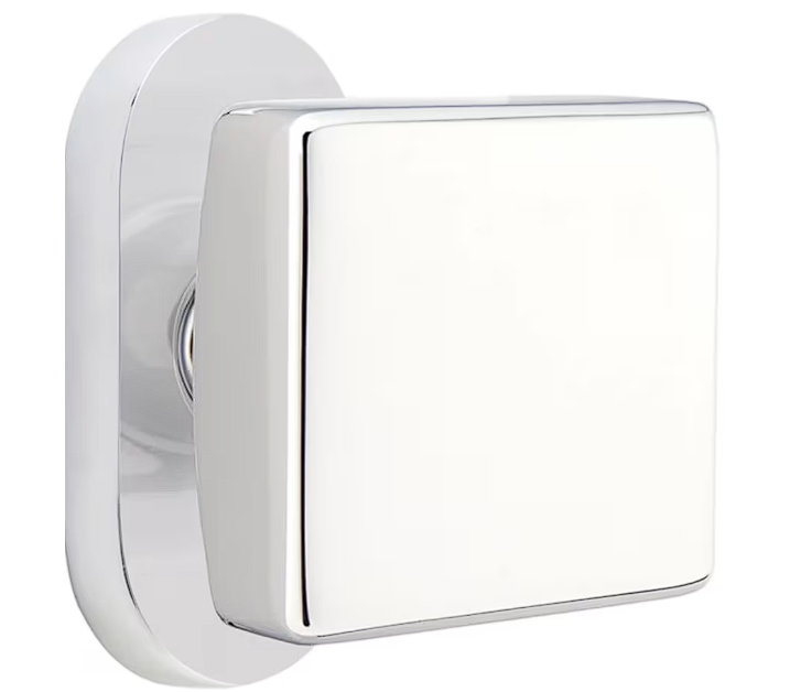 Emtek 5801SQU Passage , Oval Stretto 1.5" x 3" , Square Knob - Parent