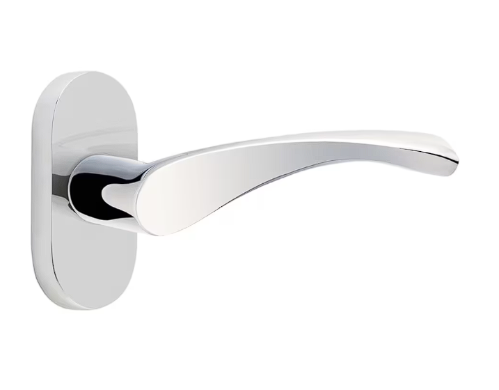 Emtek 5801TRTRH Passage , Oval Stretto 1.5" x 3" , Triton Lever , RH - Parent