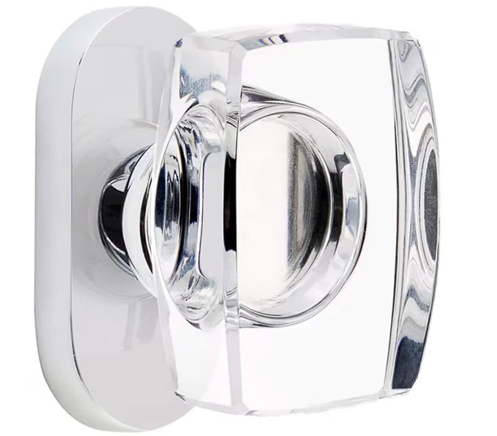 Emtek 5801WS Passage , Oval Stretto 1.5" x 3" , Windsor Glass Knob - Parent