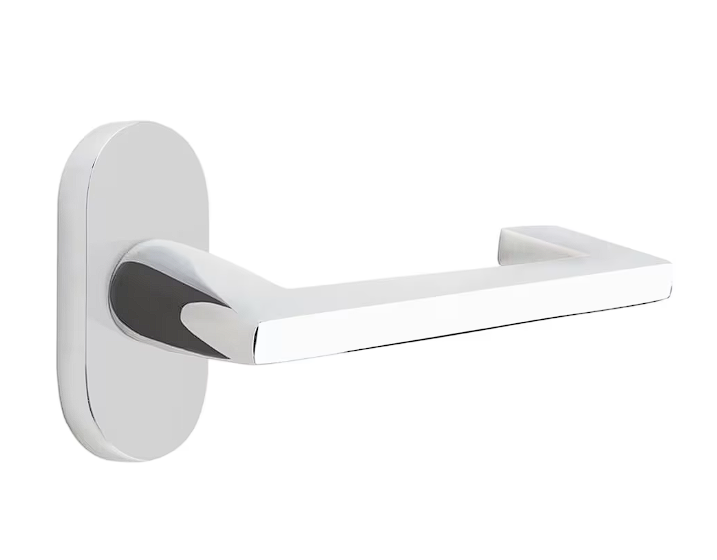 Emtek 5802AGRH Thumbturn Privacy , Oval Stretto 1.5" x 3" , Argos Lever , RH - Parent