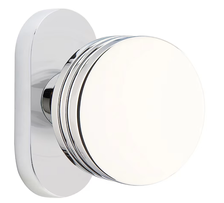 Emtek 5802BN Thumbturn Privacy , Oval Stretto 1.5" x 3" , Bern Knob - Parent