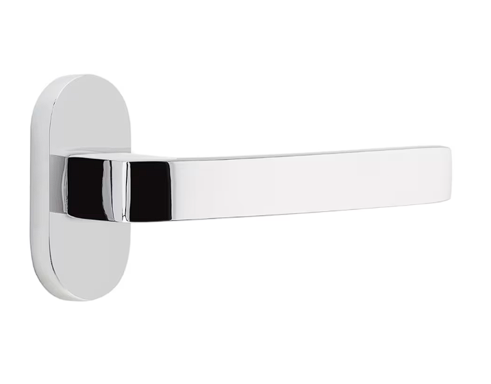 Emtek 5802BRLLH Thumbturn Privacy , Oval Stretto 1.5" x 3" , Breslin Lever , LH - Parent