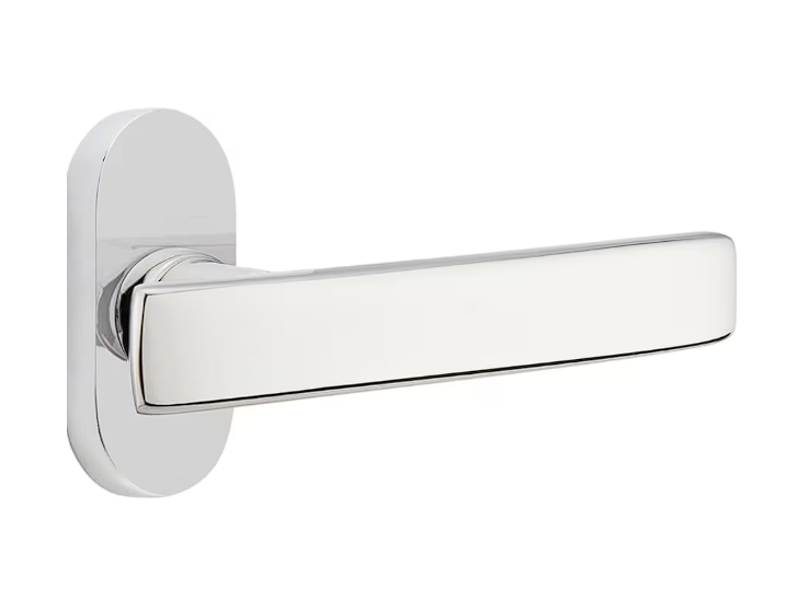 Emtek 5802GVRH Thumbturn Privacy , Oval Stretto 1.5" x 3" , Geneva Lever , RH - Parent