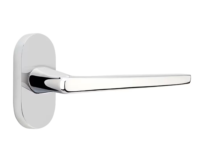 Emtek 5802HERRH Thumbturn Privacy , Oval Stretto 1.5" x 3" , Hermes Lever , RH - Parent