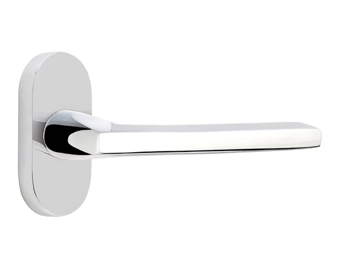 Emtek 5802HLOLH Thumbturn Privacy , Oval Stretto 1.5" x 3" , Helios Lever , LH - Parent