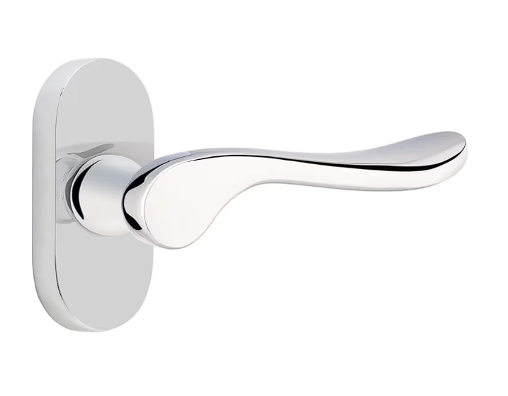 Emtek 5802LULH Thumbturn Privacy , Oval Stretto 1.5" x 3" , Luzern Lever , LH - Parent