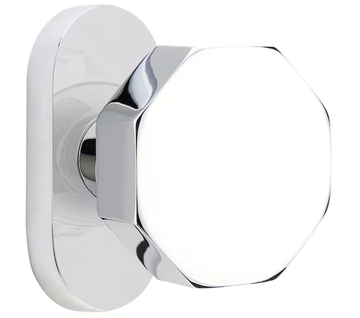 Emtek 5802OCT Thumbturn Privacy , Oval Stretto 1.5" x 3" , Octagon Knob - Parent