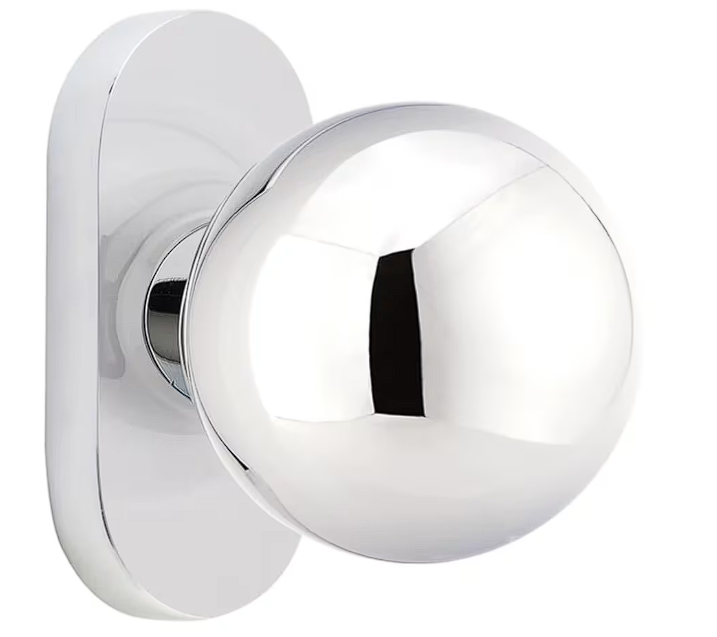 Emtek 5802OR Thumbturn Privacy , Oval Stretto 1.5" x 3" , Orb Knob - Parent