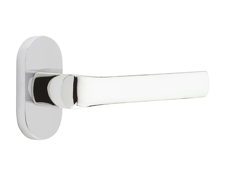 Emtek 5802SPNLH Thumbturn Privacy , Oval Stretto 1.5" x 3" , Spencer Lever , LH - Parent