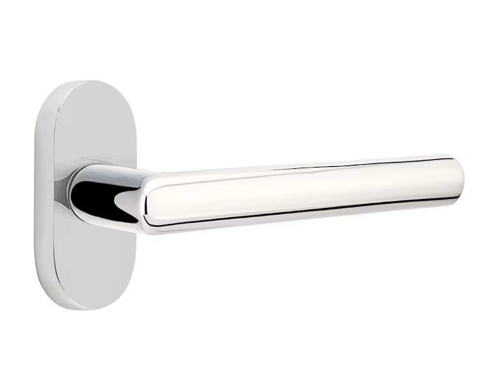 Emtek 5802STURH Thumbturn Privacy , Oval Stretto 1.5" x 3" , Stuttgart Lever , RH - Parent