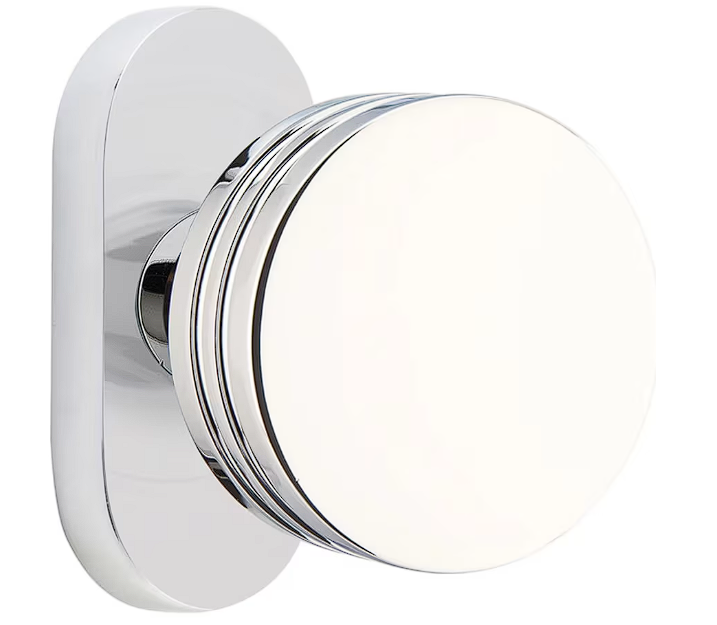 Emtek 5803BN Dummy , Pair , Oval Stretto 1.5" x 3" , Bern Knob - Parent