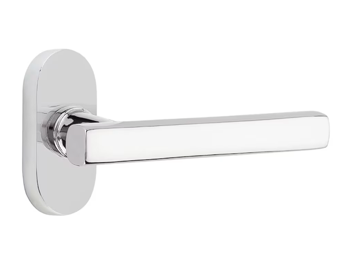 Emtek 5803FRLRH Dummy , Pair , Oval Stretto 1.5" x 3" , Freestone Lever , RH - Parent