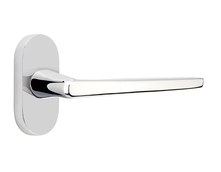 Emtek 5803HERLH Dummy , Pair , Oval Stretto 1.5" x 3" , Hermes Lever , LH - Parent