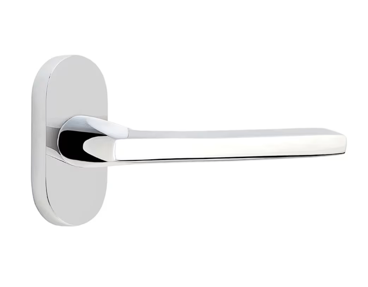 Emtek 5803HLORH Dummy , Pair , Oval Stretto 1.5" x 3" , Helios Lever , RH - Parent