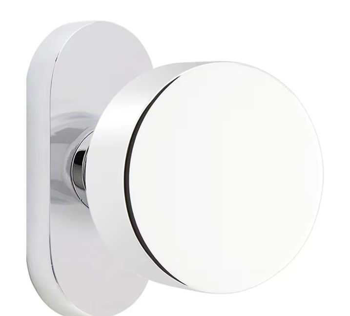 Emtek 5803ROU Dummy , Pair , Oval Stretto 1.5" x 3" , Round Knob - Parent