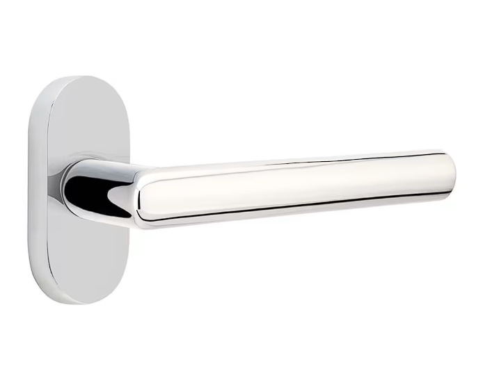 Emtek 5803STURH Dummy , Pair , Oval Stretto 1.5" x 3" , Stuttgart Lever , RH - Parent