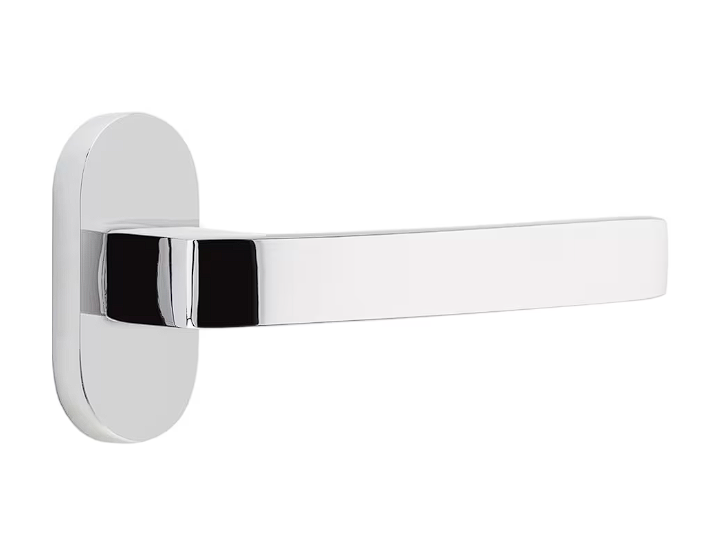 Emtek 5804BRLLH Dummy , Single Sided , Oval Stretto 1.5" x 3" , Breslin Lever , LH - Parent