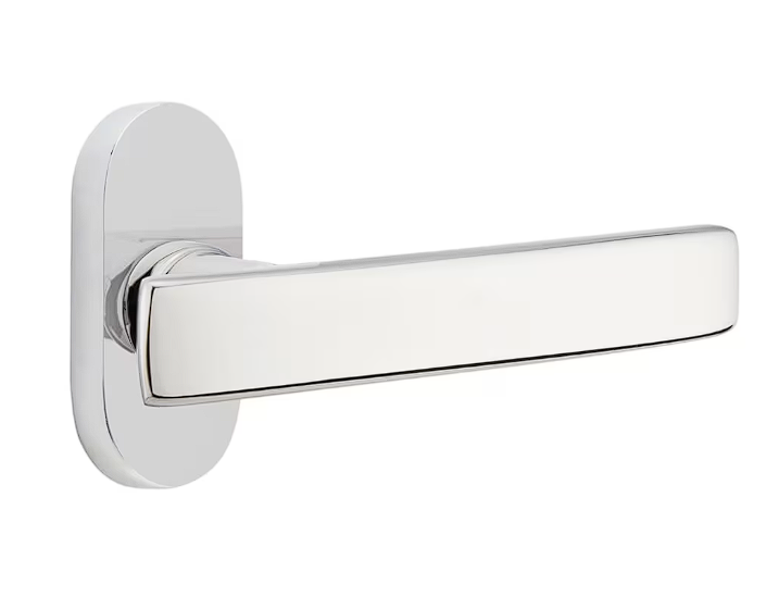 Emtek 5804GVRH Dummy , Single Sided , Oval Stretto 1.5" x 3" , Geneva Lever , RH - Parent