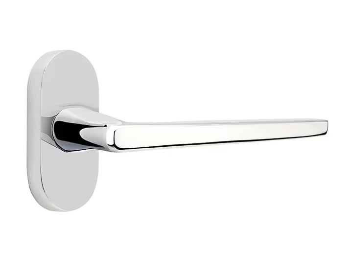 Emtek 5804HERLH Dummy , Single Sided , Oval Stretto 1.5" x 3" , Hermes Lever , LH - Parent