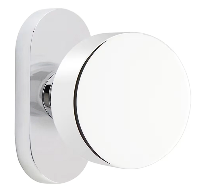 Emtek 5804ROU Dummy , Single Sided , Oval Stretto 1.5" x 3" , Round Knob - Parent