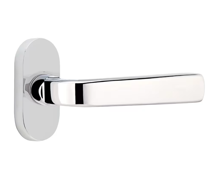 Emtek 5804SIOLH Dummy , Single Sided , Oval Stretto 1.5" x 3" , Sion Lever , LH - Parent