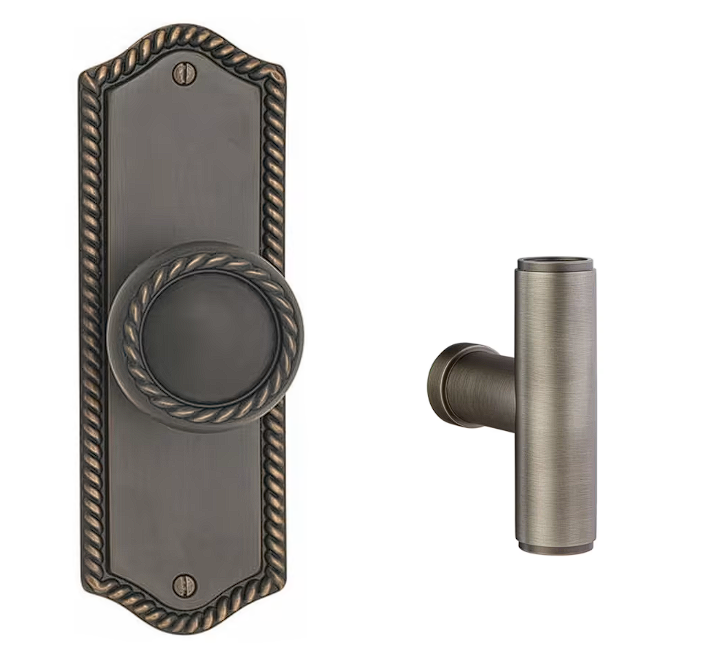 Emtek 7109ACE Passage , Sideplate Locksets Rope Non-Keyed 7-1/2 , The Ace Knob - Parent
