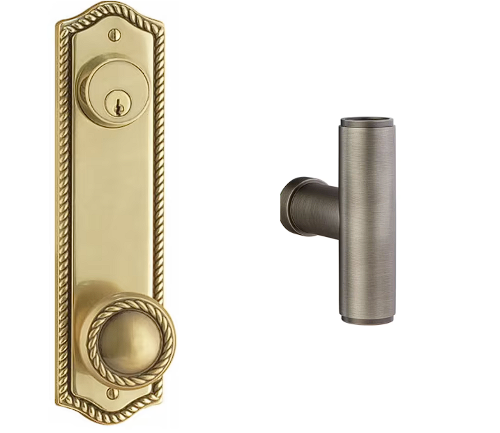 Emtek 7990ACE Passage Single Keyed , Sideplate Locksets Rope 5-1/2 , The Ace Knob - Parent
