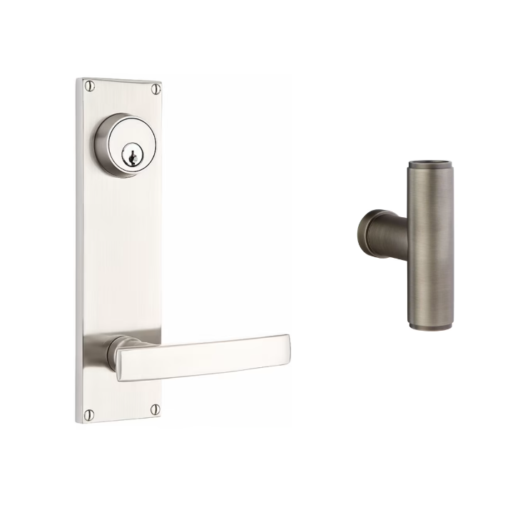 Emtek 8014ACE Dummy Pair Keyed , Sideplate Locksets Modern 5-1/2 , The Ace Knob - Parent
