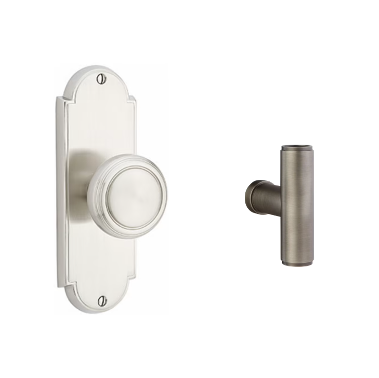 Emtek 8016ACE Passage , Sideplate Locksets Delaware Non-Keyed 7-1/8 , The Ace Knob - Parent