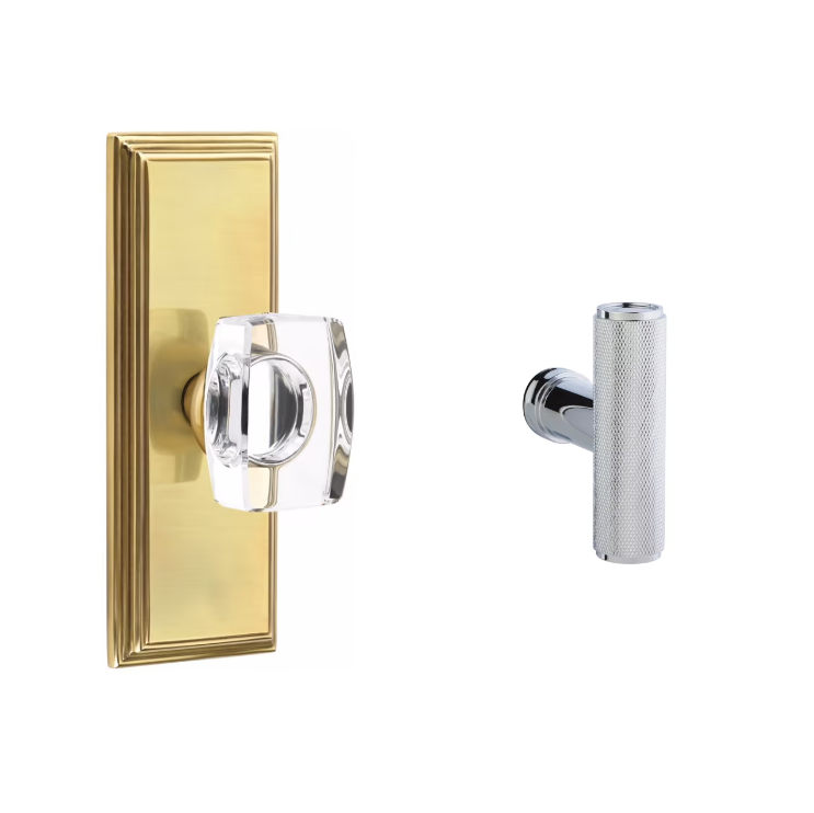 Emtek 8035ACEKN Dummy , Wilshire Non-Keyed 7" , The Ace Knurled Knob - Parent