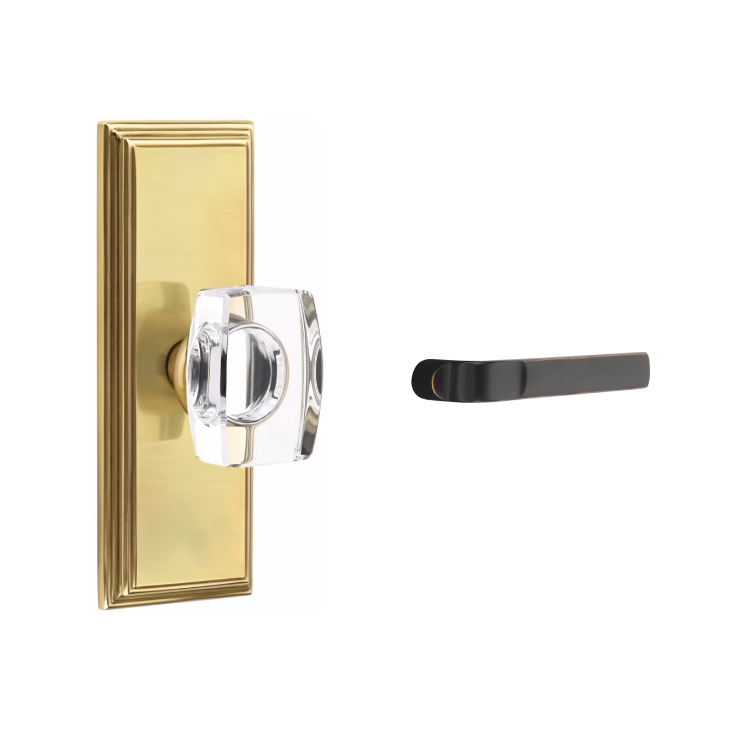 Emtek 8035AST Dummy , Wilshire Non-Keyed 7" , Aston Lever - Parent