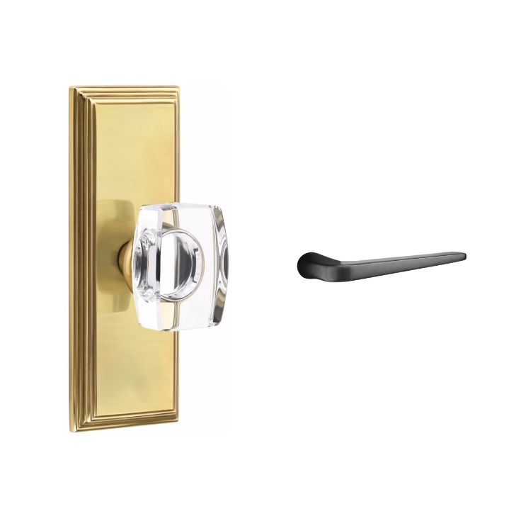 Emtek 8035ATN Dummy , Wilshire Non-Keyed 7" , Athena Lever - Parent