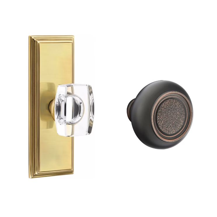 Emtek 8035BT Dummy , Wilshire Non-Keyed 7" , Belmont Knob - Parent