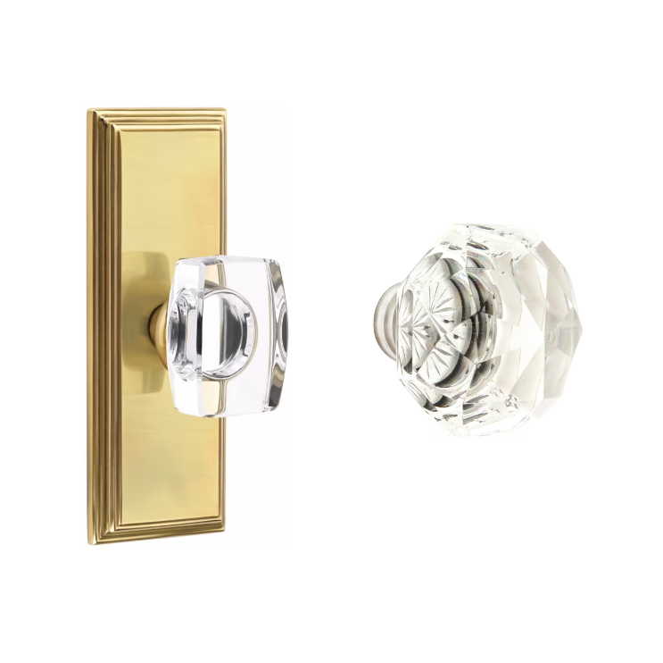 Emtek 8035CK Dummy , Wilshire Non-Keyed 7" , Diamond Crystal Knob - Parent