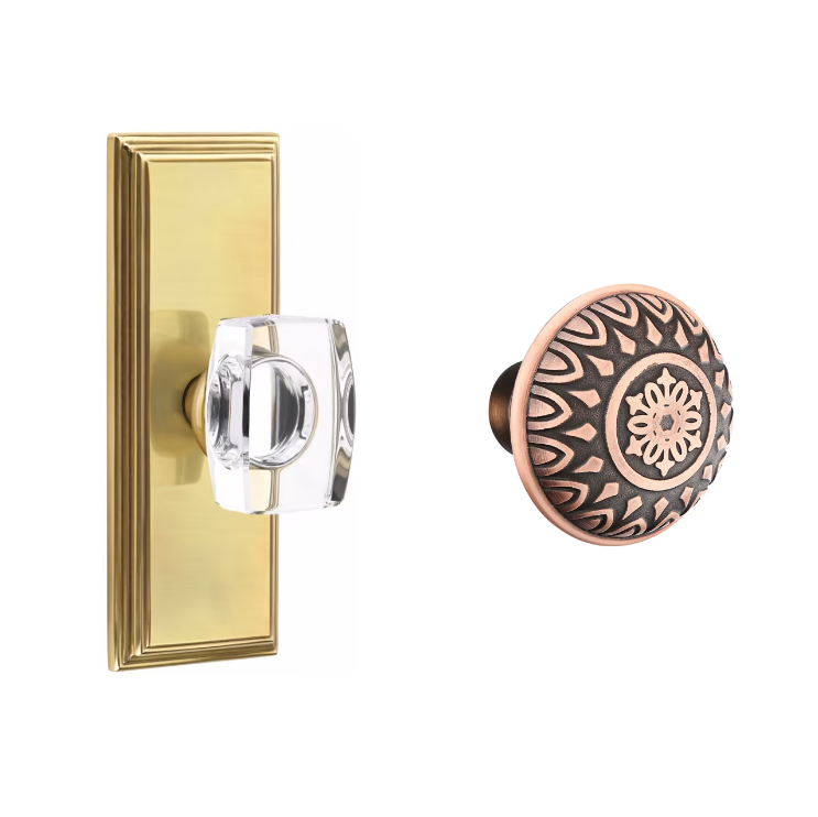 Emtek 8035LN Dummy , Wilshire Non-Keyed 7" , Lancaster Knob - Parent