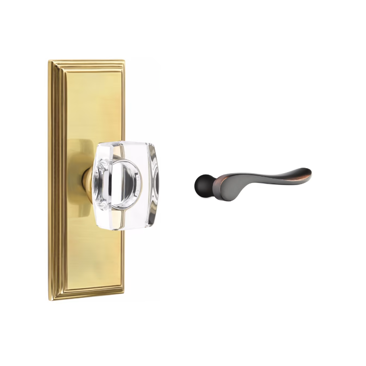 Emtek 8035LU Dummy , Wilshire Non-Keyed 7" , Luzern Lever - Parent
