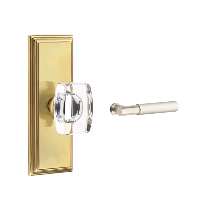 Emtek 8035MYL Dummy , Wilshire Non-Keyed 7" , Myles Lever - Parent