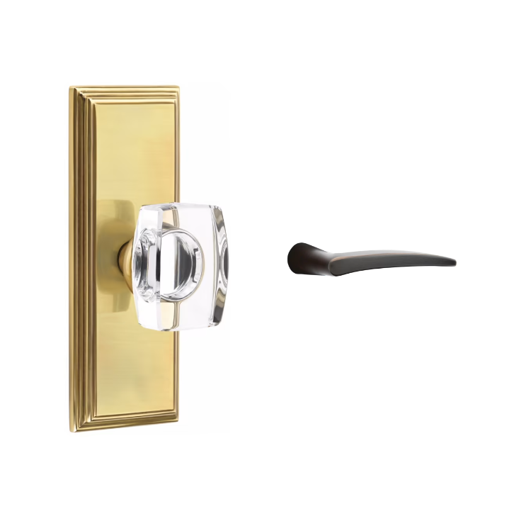 Emtek 8035POS Dummy , Wilshire Non-Keyed 7" , Poseidon Lever - Parent