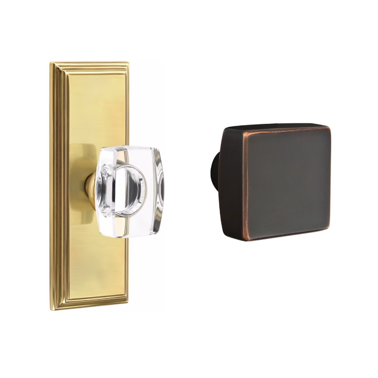 Emtek 8035SQU Dummy , Wilshire Non-Keyed 7" , Square Knob - Parent