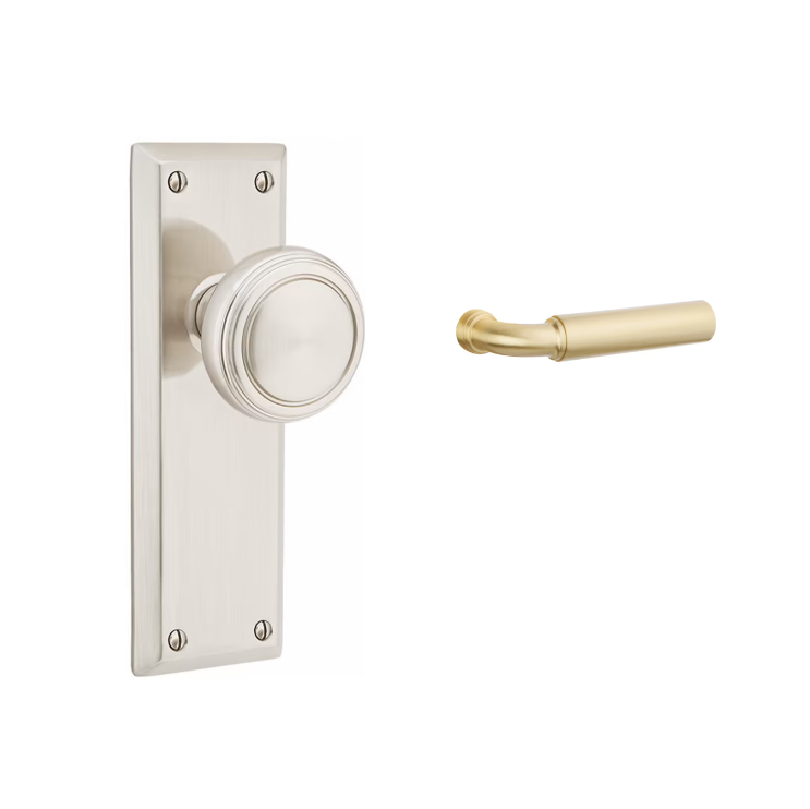 Emtek 8057ACEKN Dummy , Ribbon and Reed Rosette , The Ace Knurled Knob - Parent