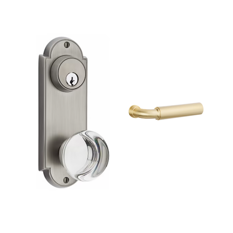 Emtek 8066MNGRH Passage Single Keyed , Sideplate Locksets Delaware 3-5/8 , Manning Lever , RH - Parent