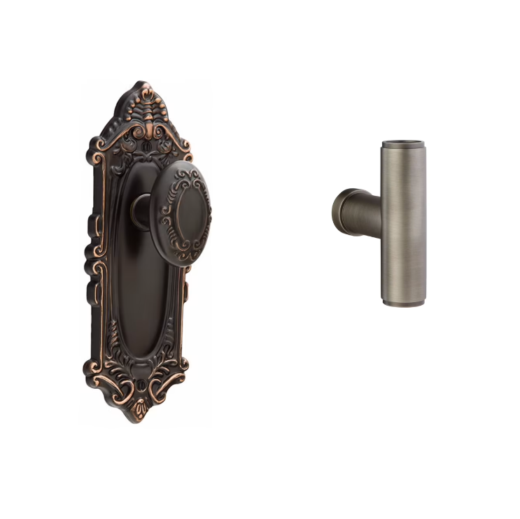 Emtek 8103ACE Passage , Sideplate Locksets Victoria Non-Keyed 7-3/4 , The Ace Knob - Parent
