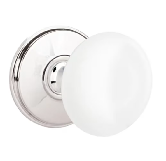 Emtek 8110IW Passage , Watford Rosette , Ice White Porcelain Knob - Parent