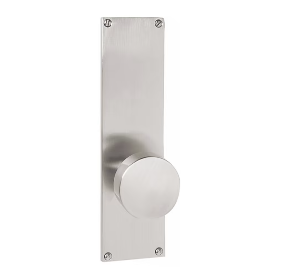 Emtek 8113.RAUS19.HAUS3NL.RH SELECT Passage , Sideplate Locksets Modern Non-Keyed 9" , R-Bar Stem , Hammered Handle.RH - Parent