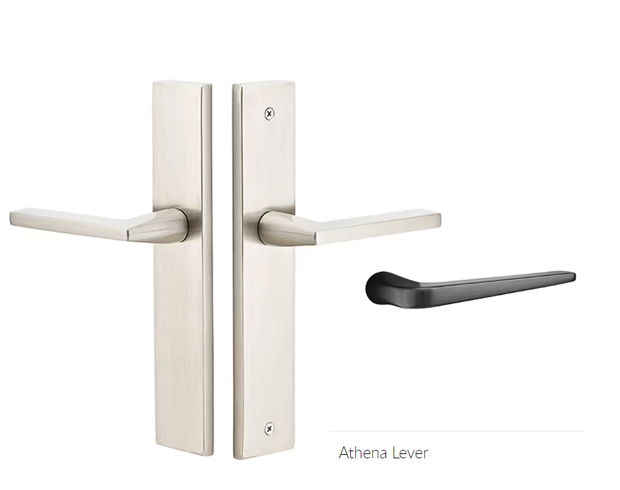 Emtek 8141ATNRH Passage , Stretto , 10" Plate , Athena Lever , RH - Parent