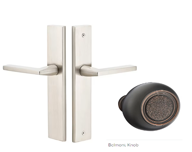 Emtek 8141BT Passage , Stretto , 10" Plate , Belmont Knob - Parent