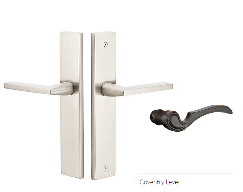 Emtek 8141CVLH Passage , Stretto , 10" Plate , Coventry Lever , LH - Parent