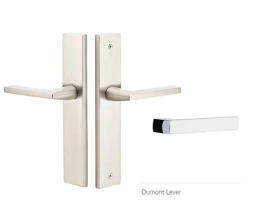 Emtek 8141DTLH Passage , Stretto , 10" Plate , Dumont Lever , LH - Parent