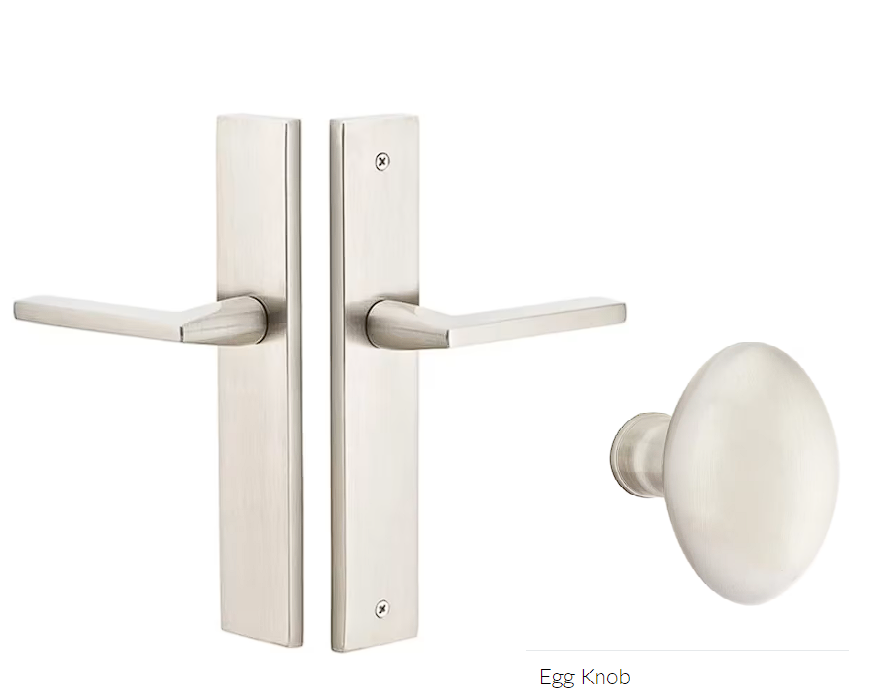 Emtek 8141E Passage , Stretto , 10" Plate , Egg Knob - Parent