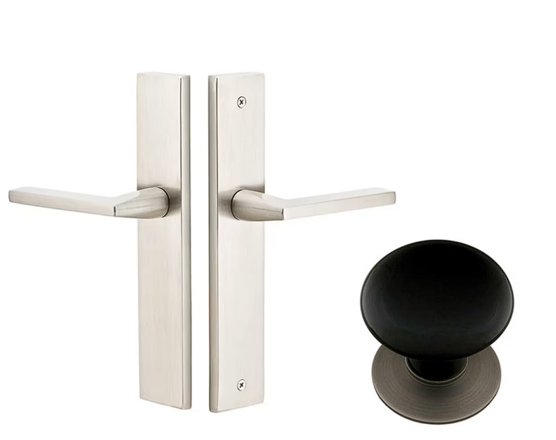 Emtek 8141EB Passage , Stretto , 10" Plate , Ebony Porcelain Knob - Parent